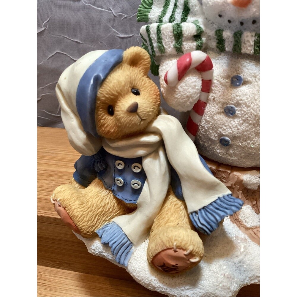 Cherished Teddies Mitch Christmas Figurine “Friendship Never Melts Away” Vintage - Picture 6 of 10